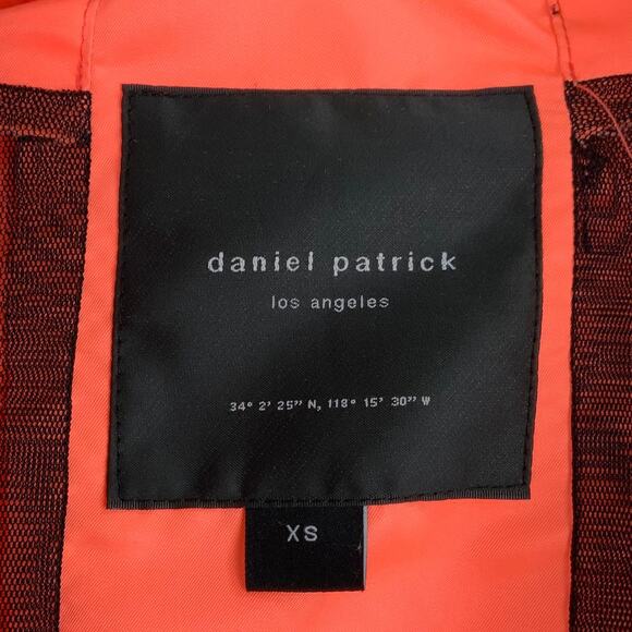 Daniel Patrick Anorak Sport Quarter Zip Track Jacket Coral Unisex Men's Size XS - Picture 5 of 8